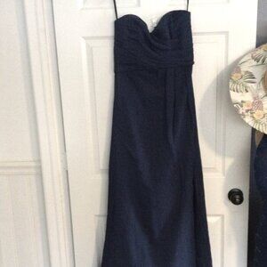 AMSALE designer Silk Draped Gown, "10", Chic, Bohemian, Wedding, Prom, Elegance!